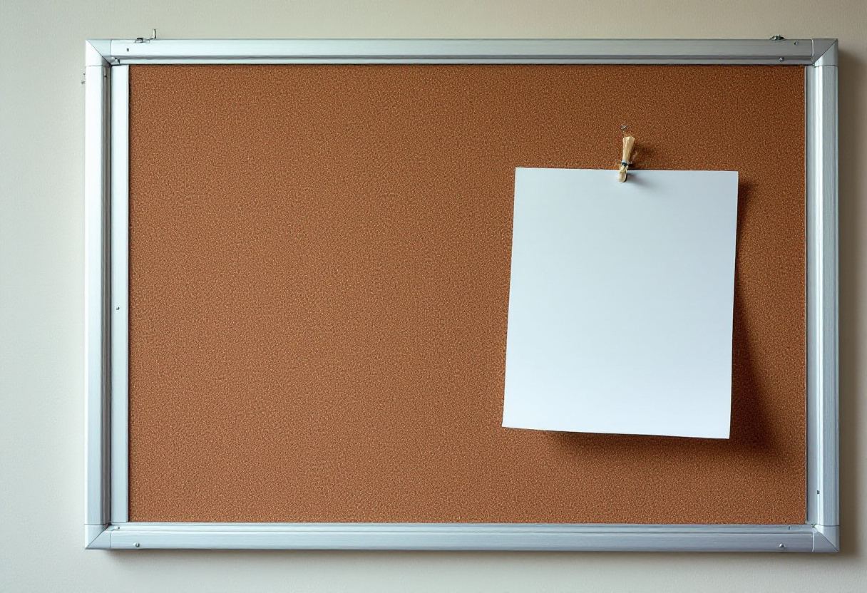 An empty noticeboard. What a clinic does not publish is the useful part.